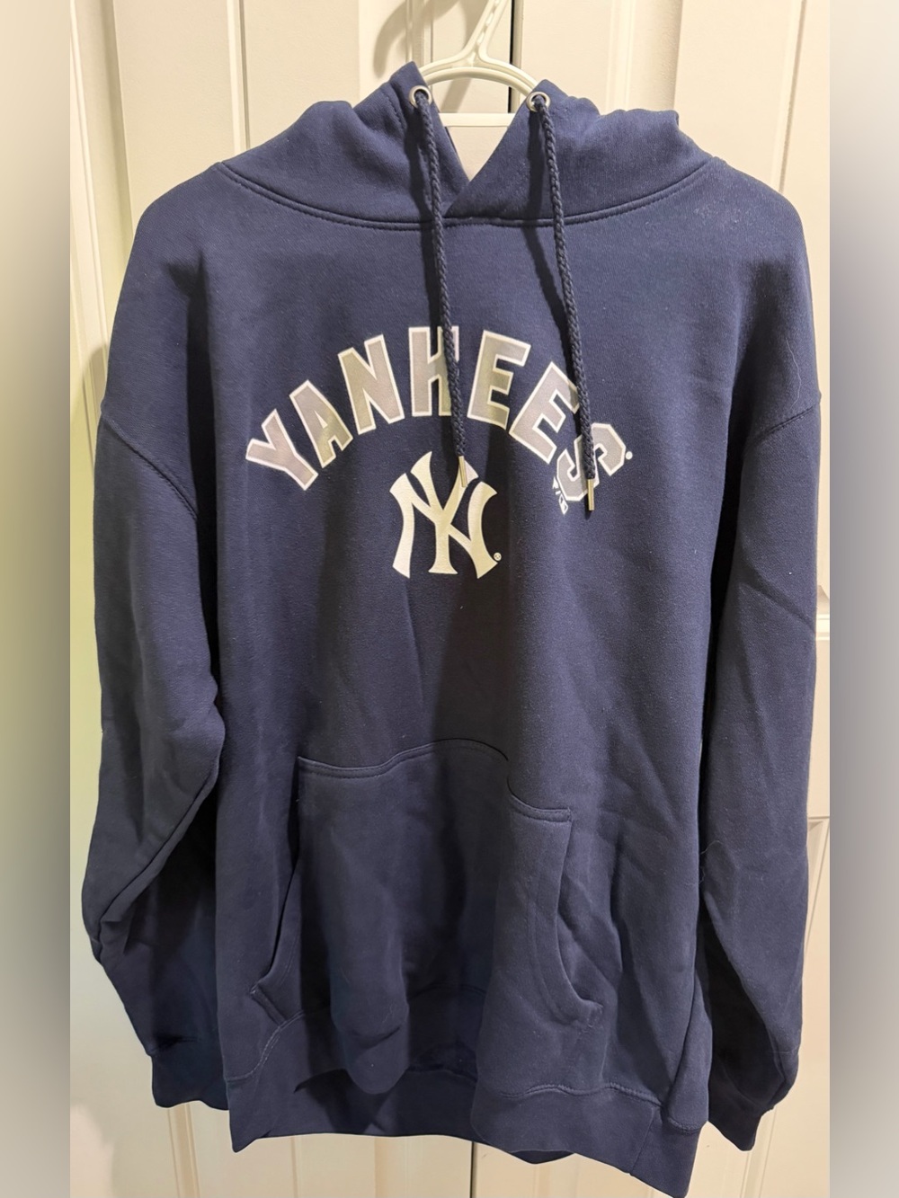 New York Yankees Fanatics Hoodie Men’s L Navy Stancil 61 MLB Personalized